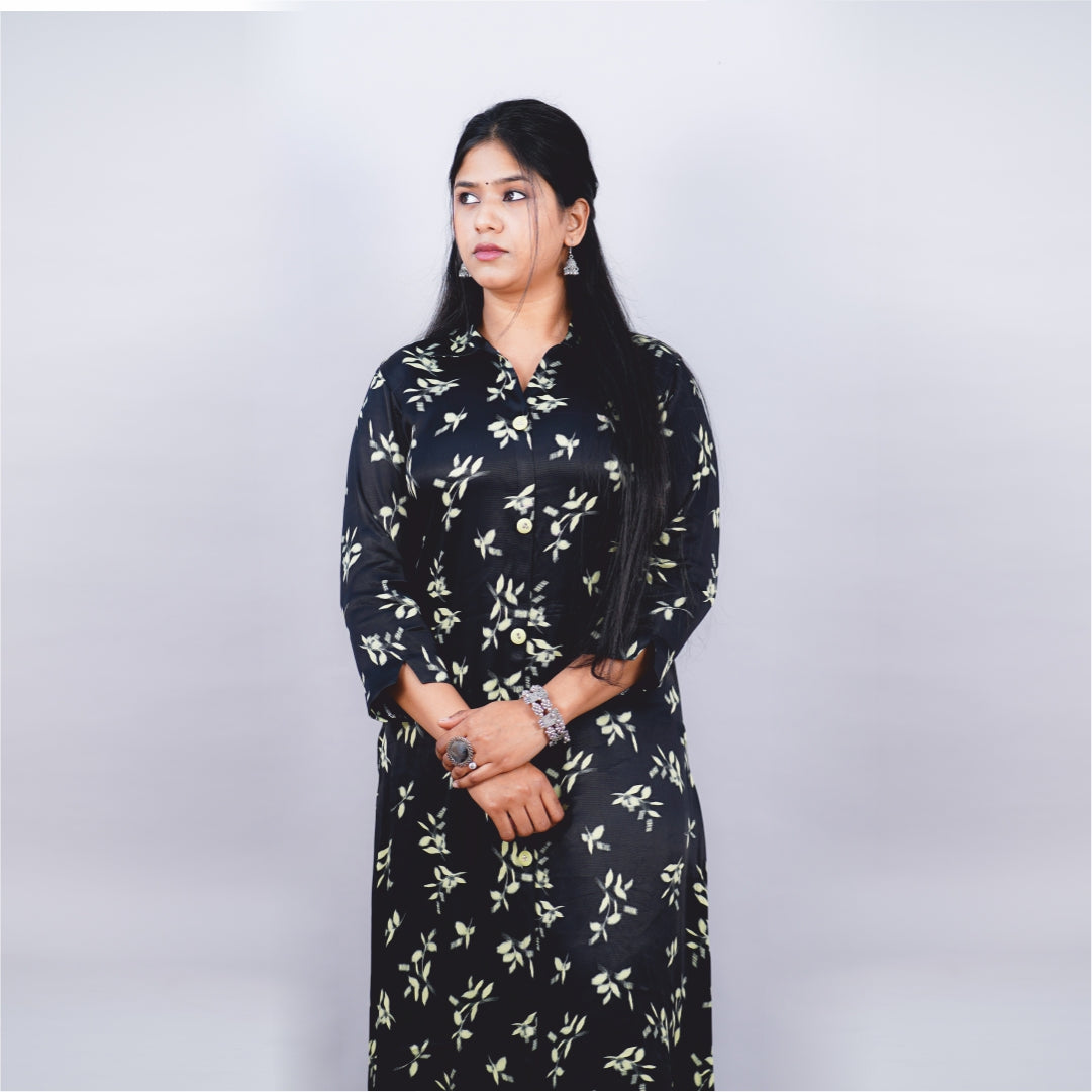 Kurti Shirt Collar fabric Modal Satan Ryon