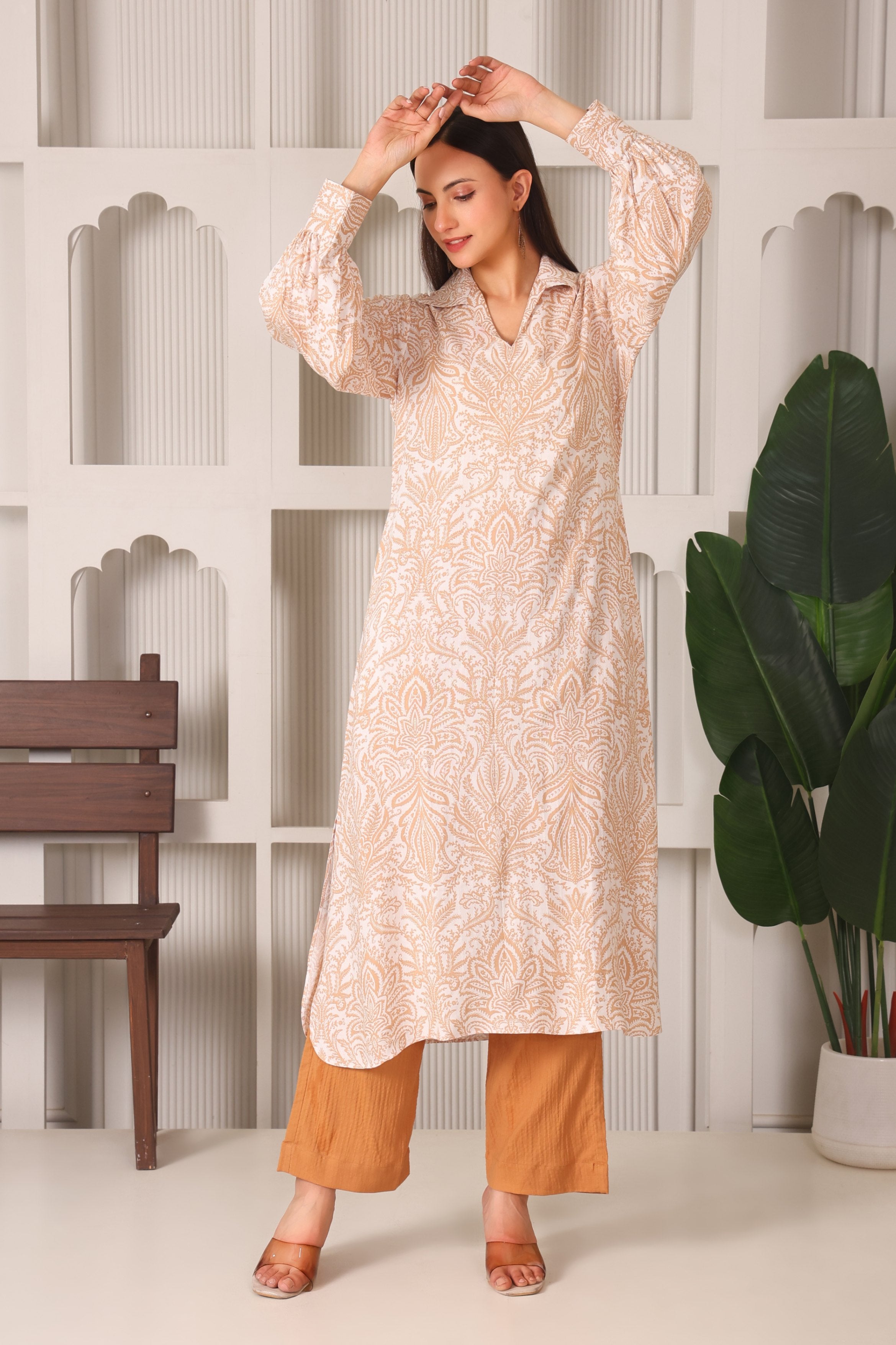 Trendy Printed Rayon Kurta Set