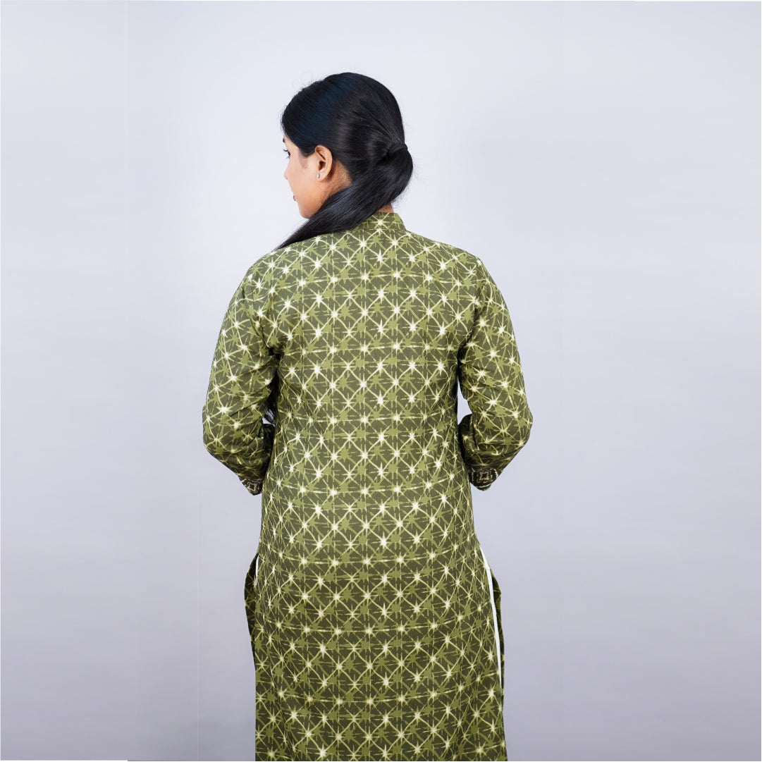 Kurti Stand Collar Fabric Ryon