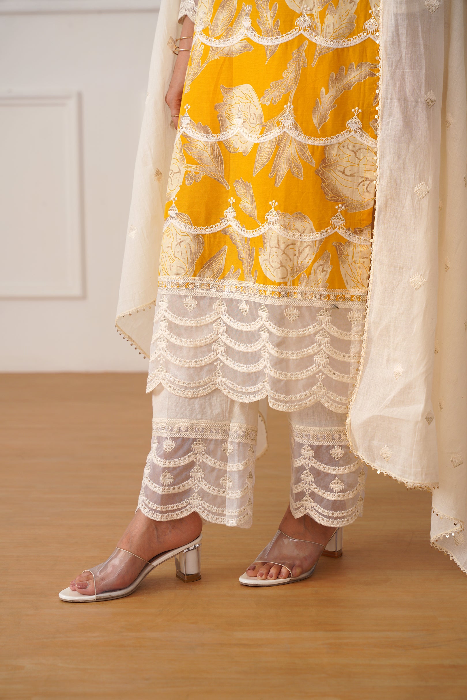 Cambric Suit Set with Dupatta