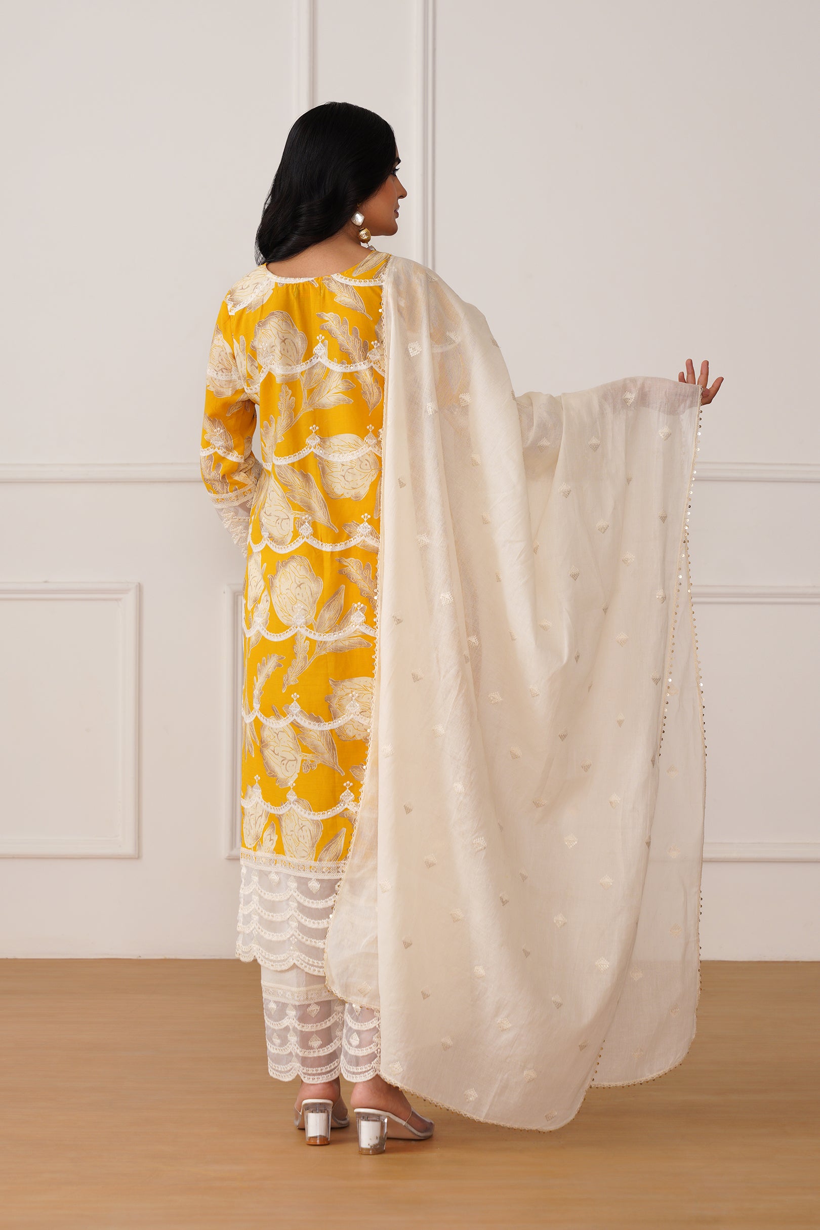 Cambric Suit Set with Dupatta