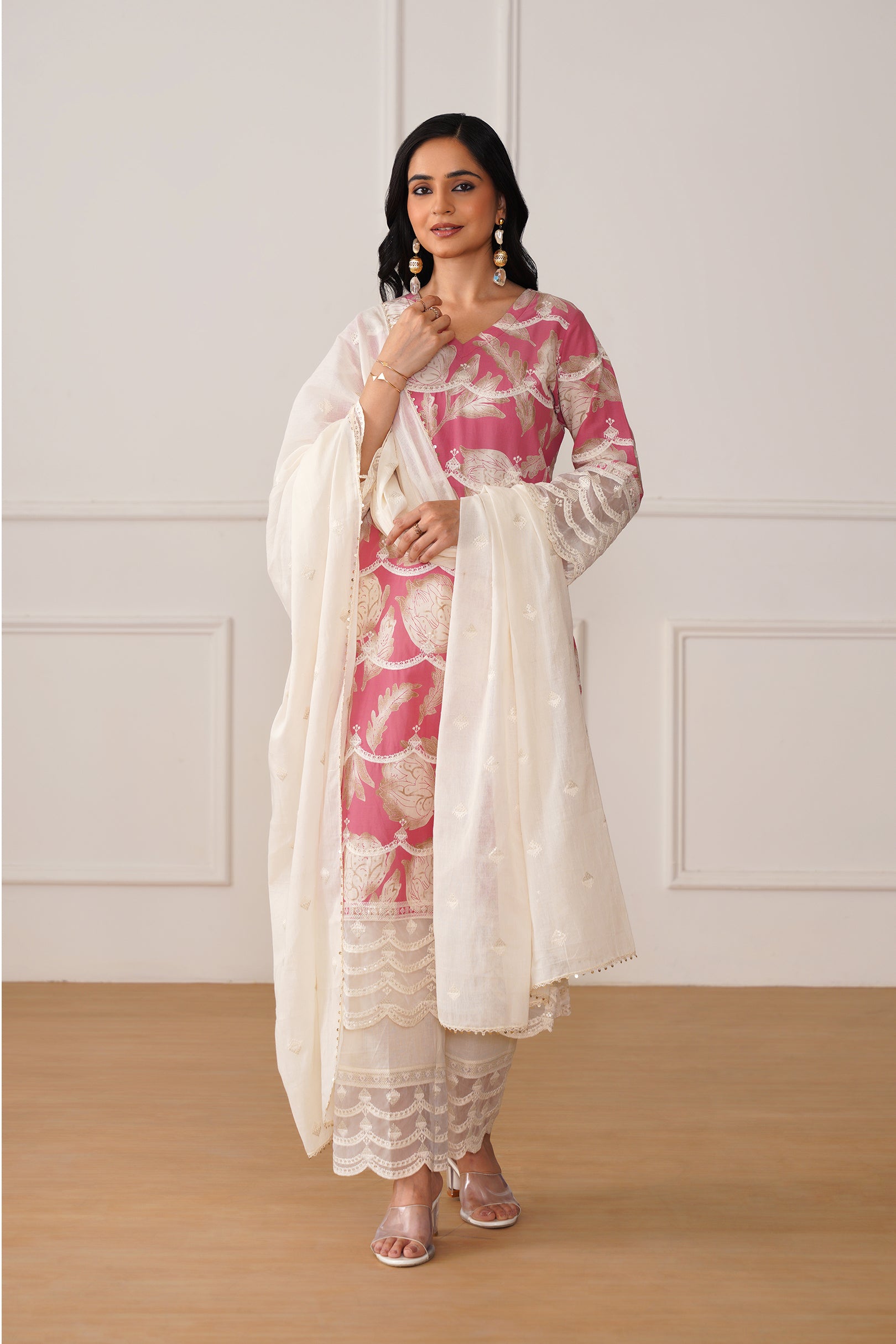 Cambric Suit Set with Dupatta