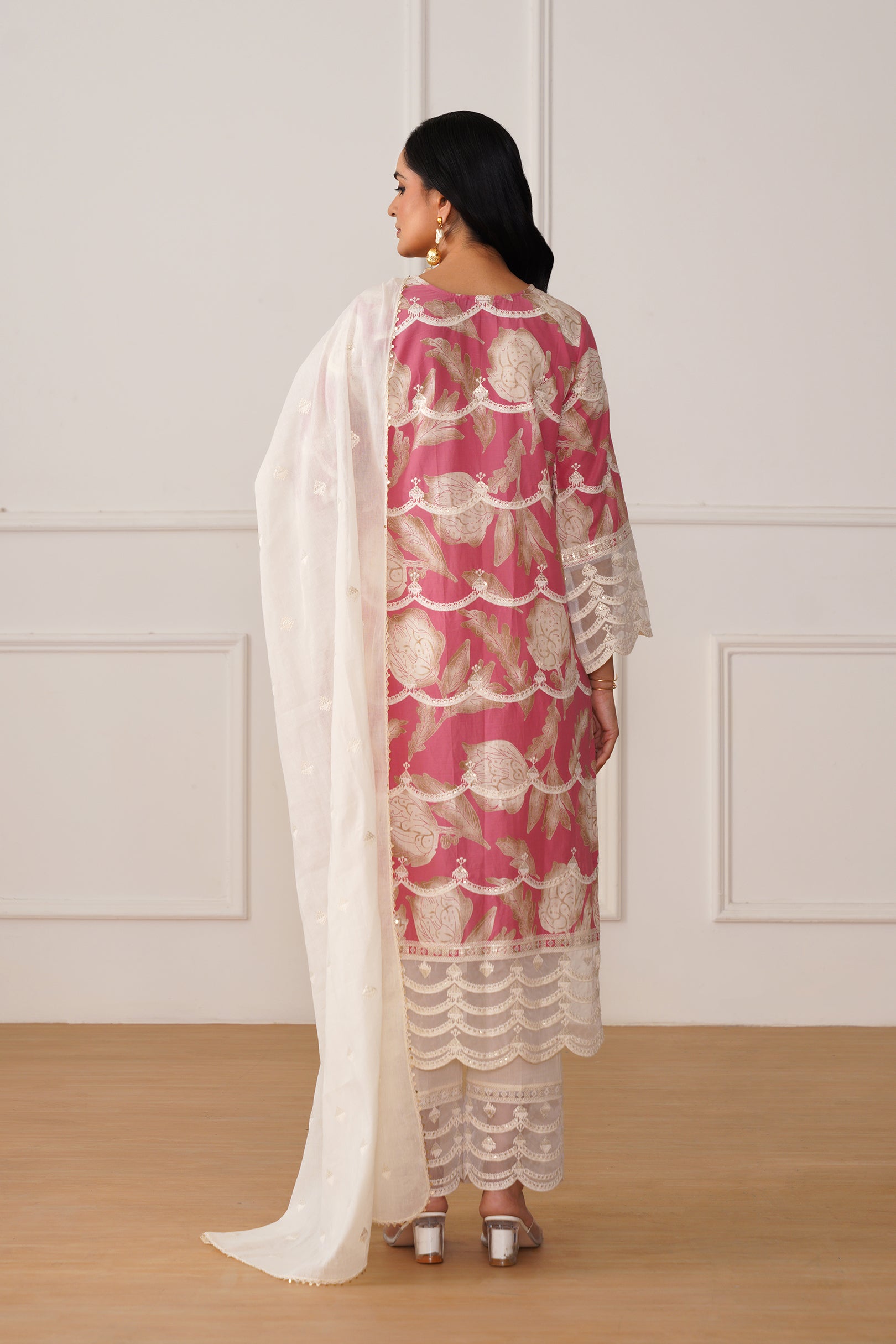 Cambric Suit Set with Dupatta