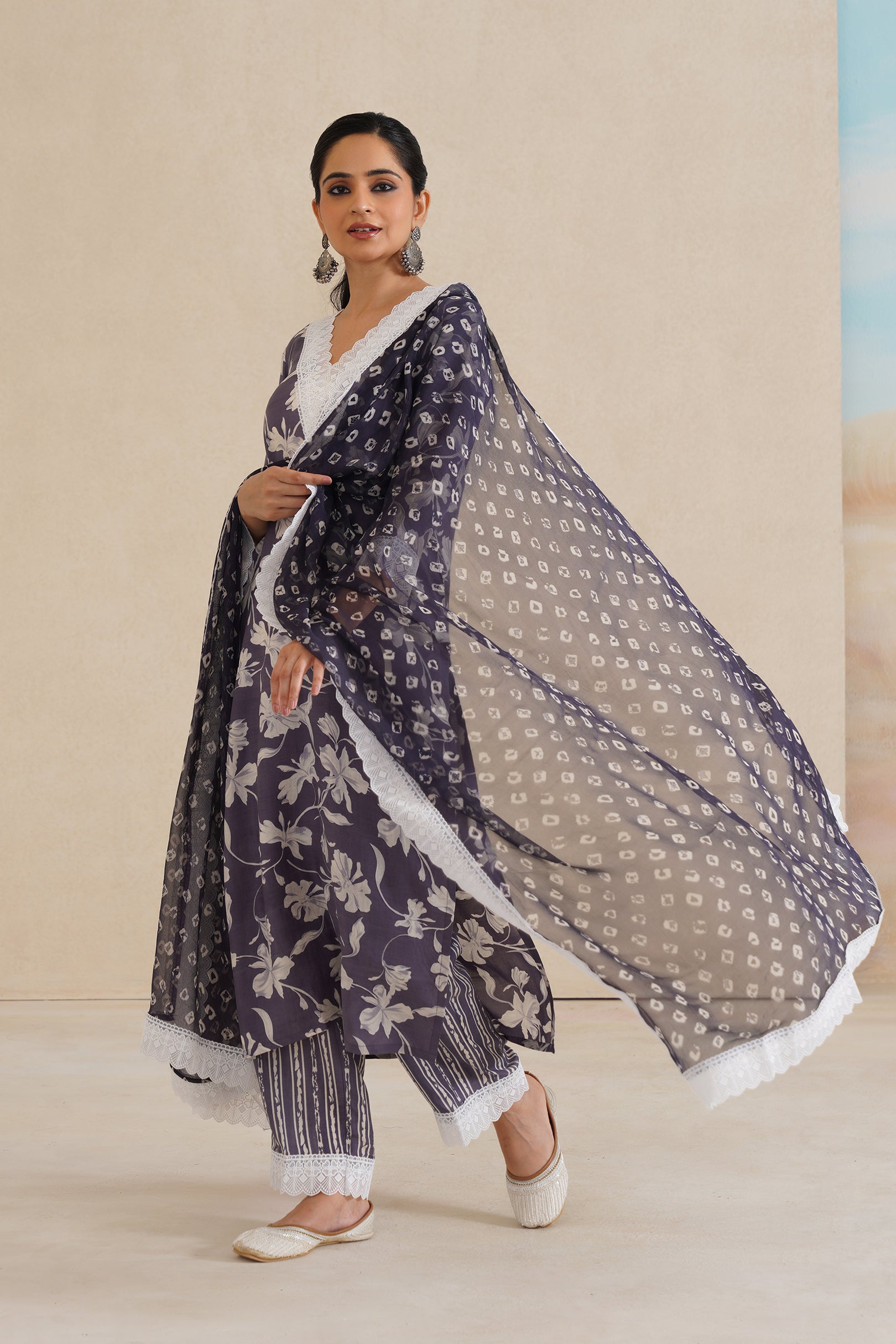 Soft Muslim Kurti Set with Elegant Dupatta