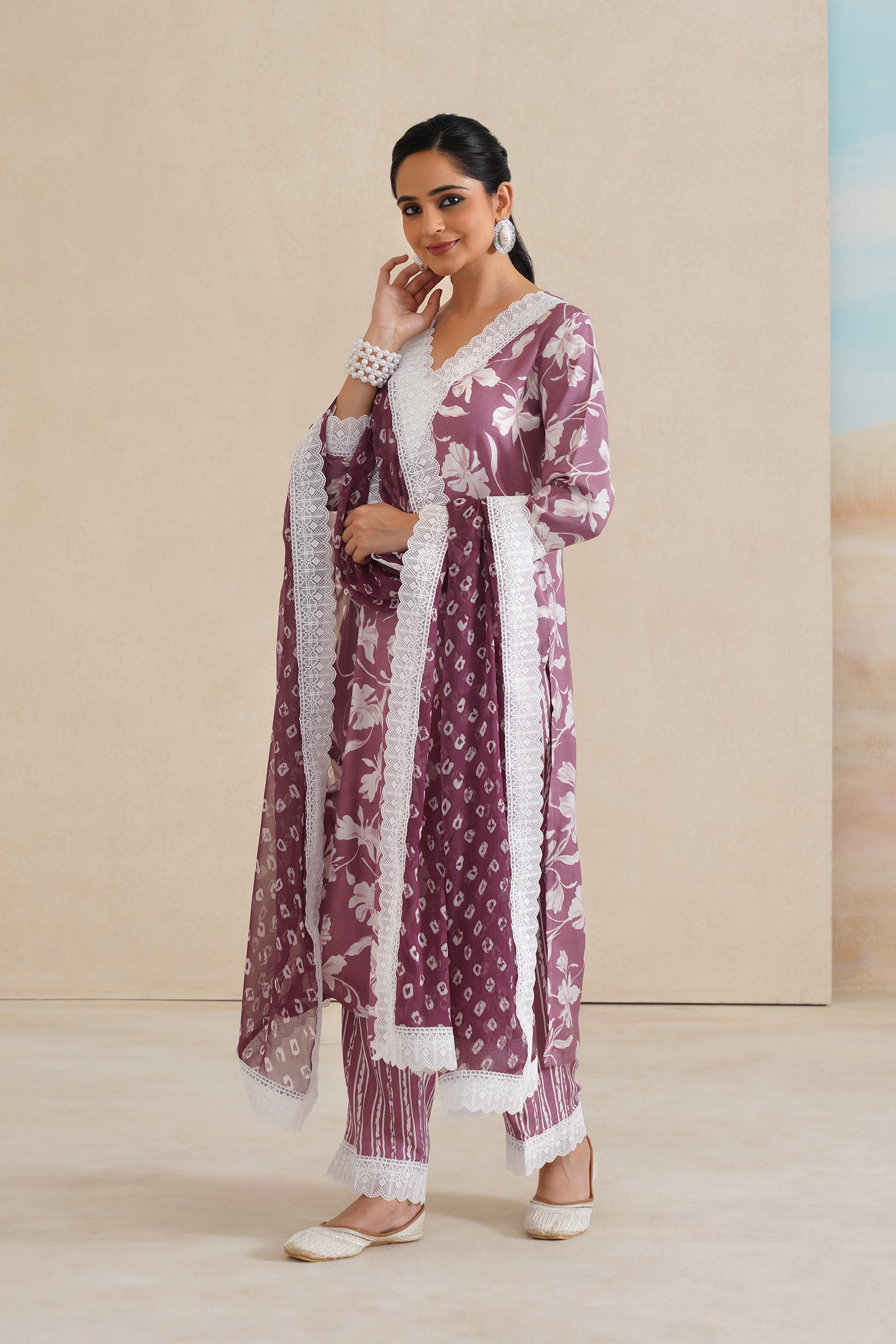 Soft Muslim Kurti Set with Elegant Dupatta