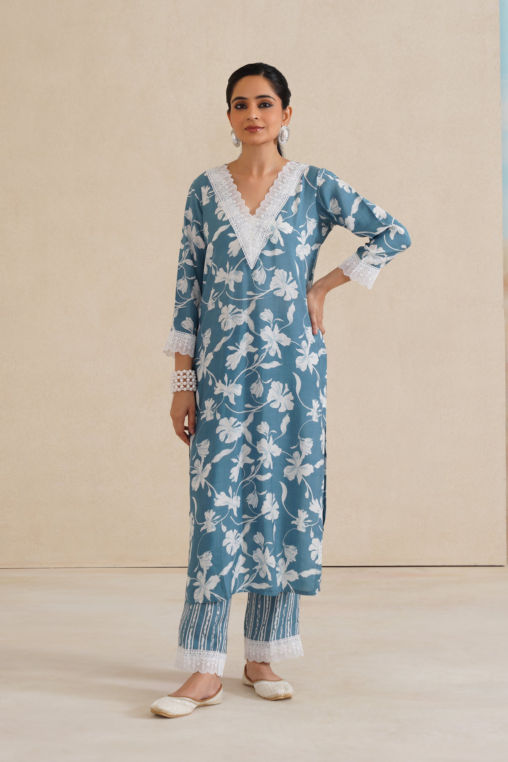 Soft Muslim Kurti Set with Elegant Dupatta