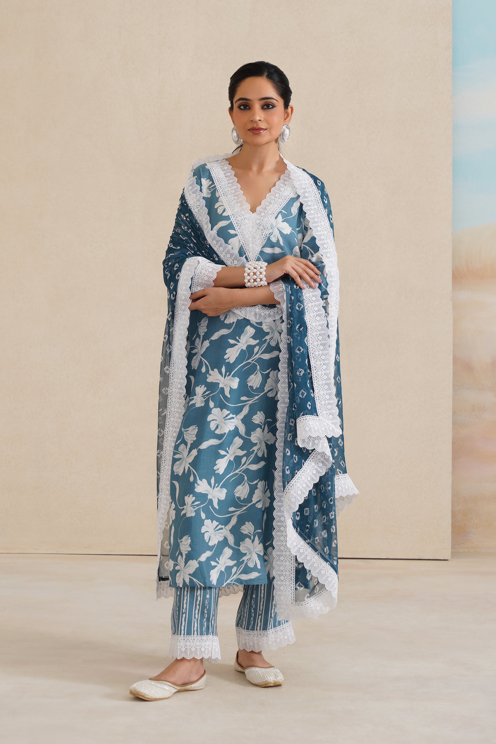 Soft Muslim Kurti Set with Elegant Dupatta