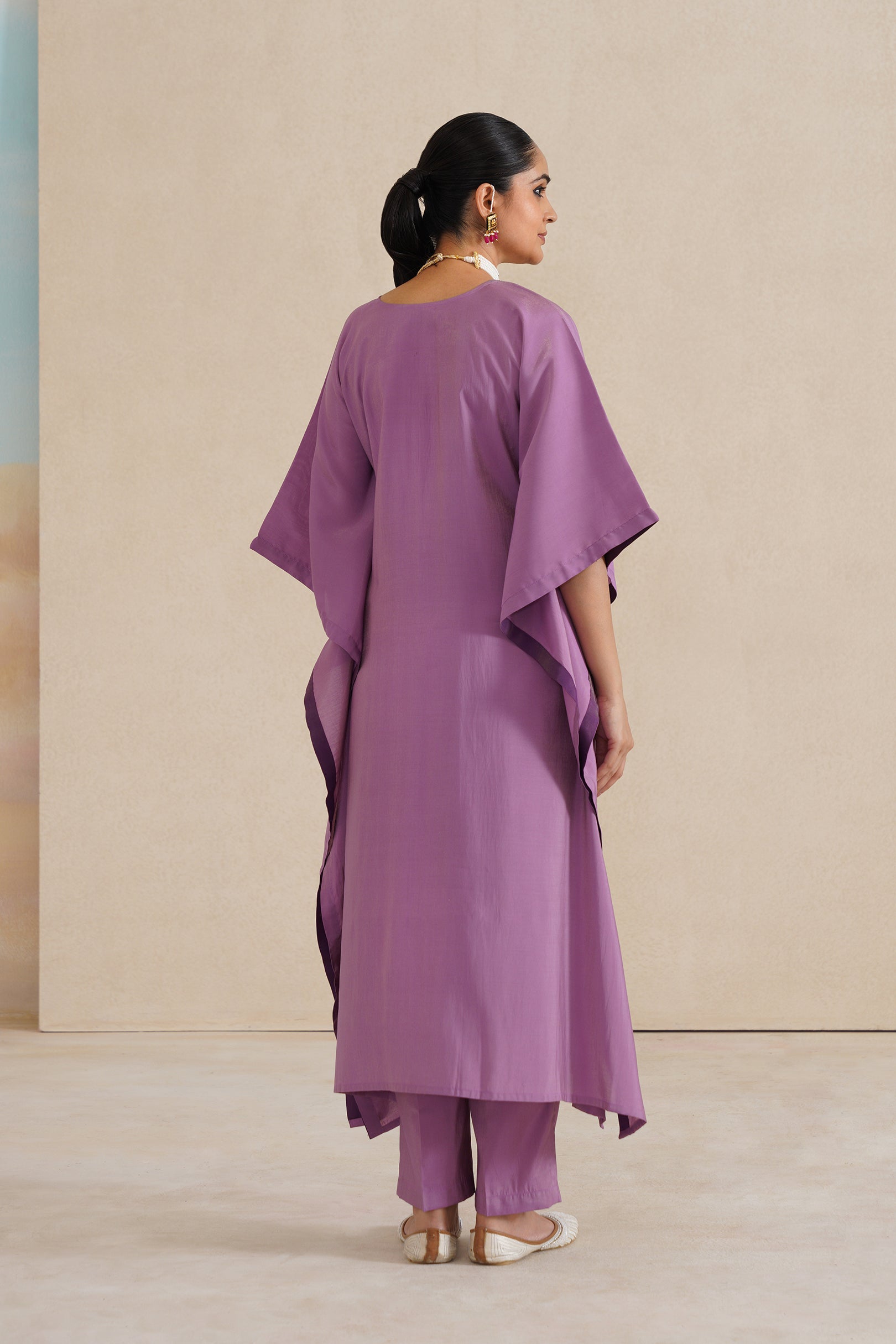 V-Neck Kaftan Set with Pants.