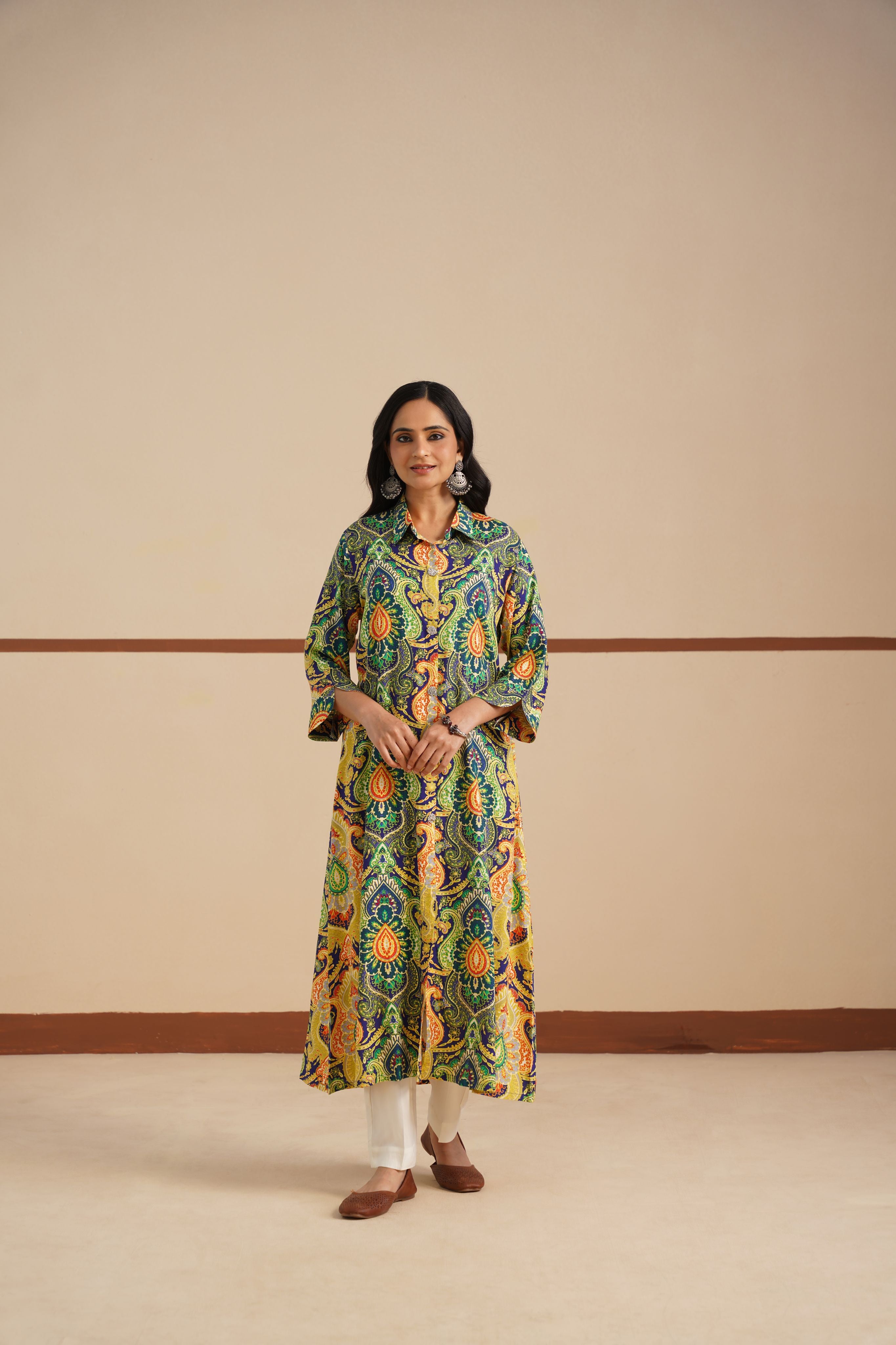 Kurti Shirt Collar fabric Modal Ryon