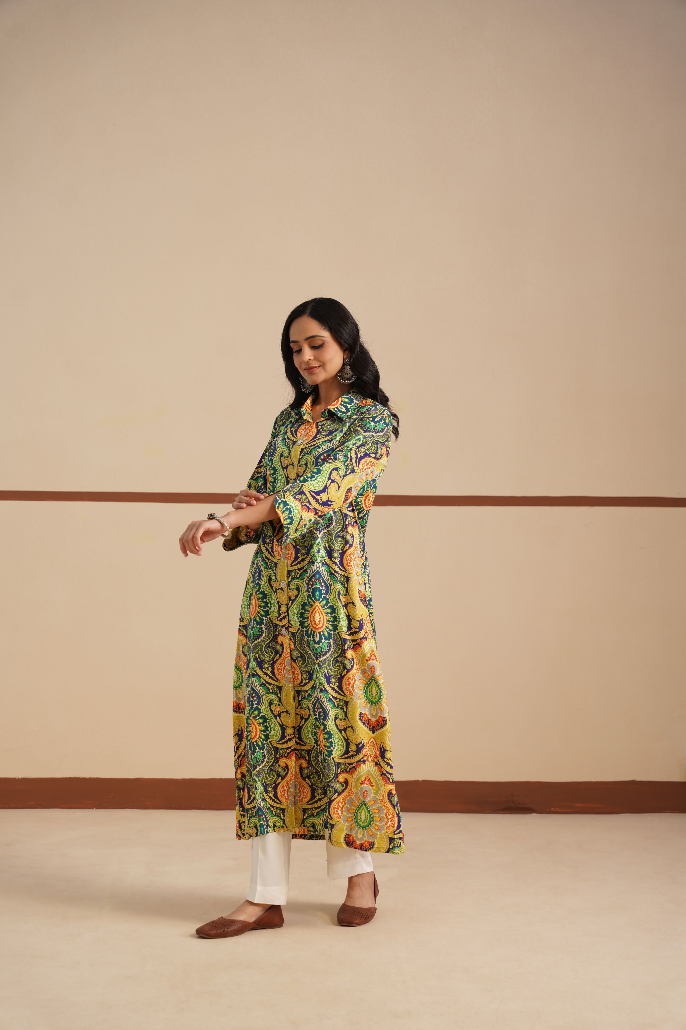 Kurti Shirt Collar fabric Modal Ryon