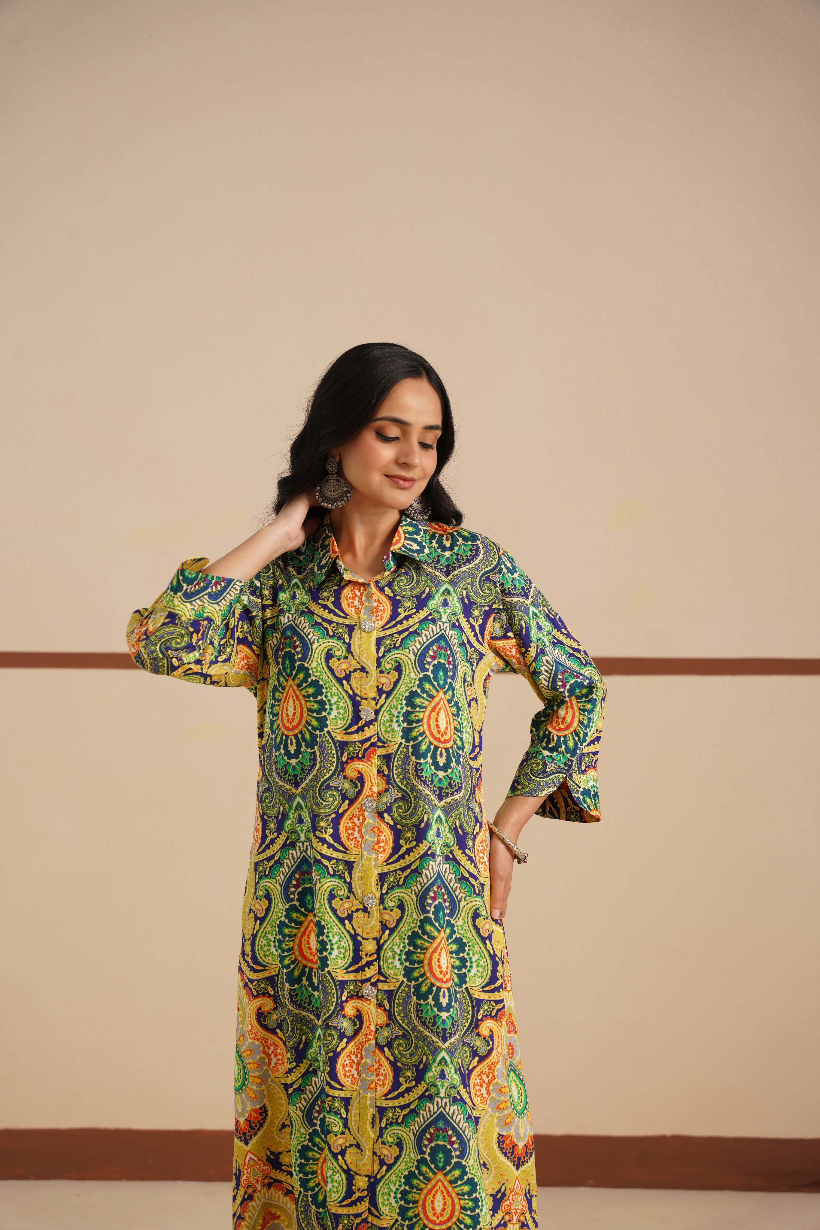 Kurti Shirt Collar fabric Modal Ryon