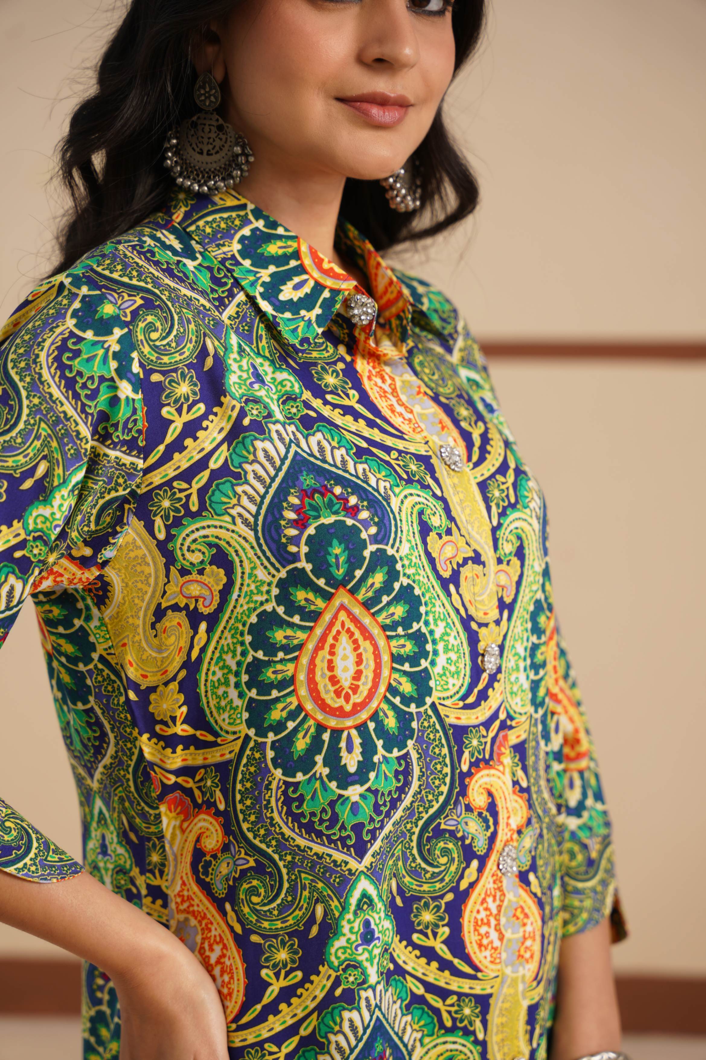 Kurti Shirt Collar fabric Modal Ryon