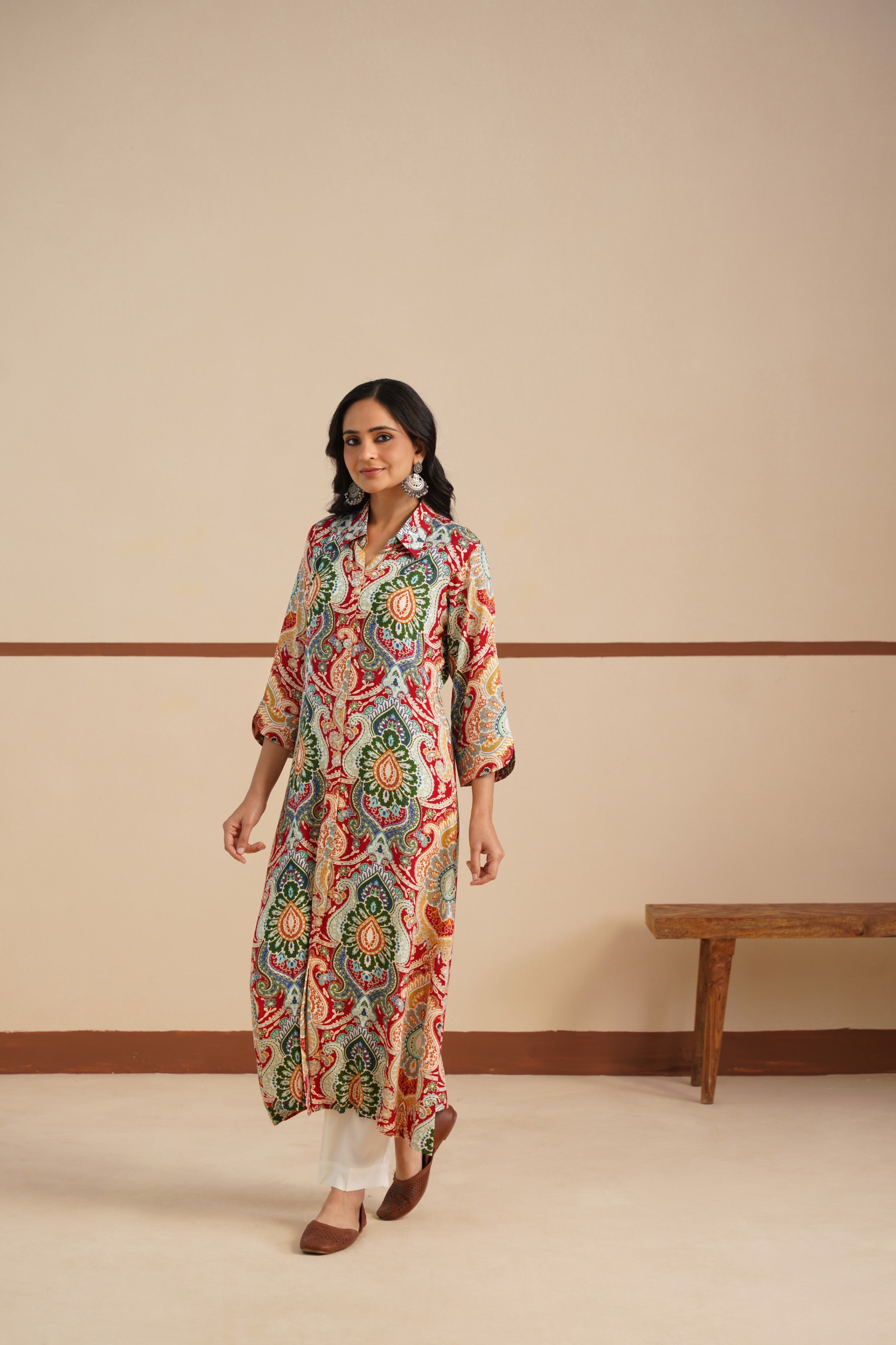 Kurti Shirt Collar fabric Modal Ryon