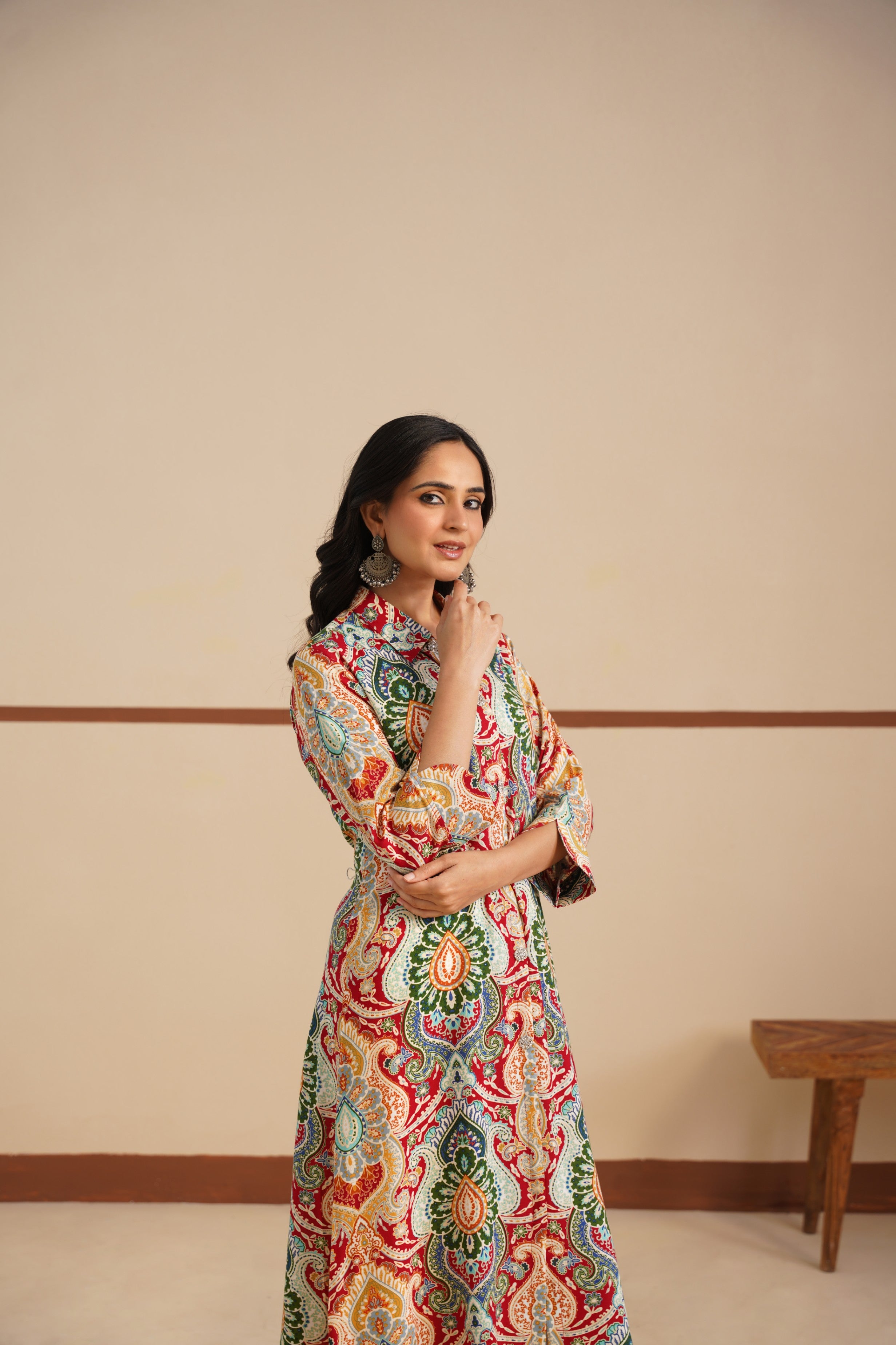 Kurti Shirt Collar fabric Modal Ryon