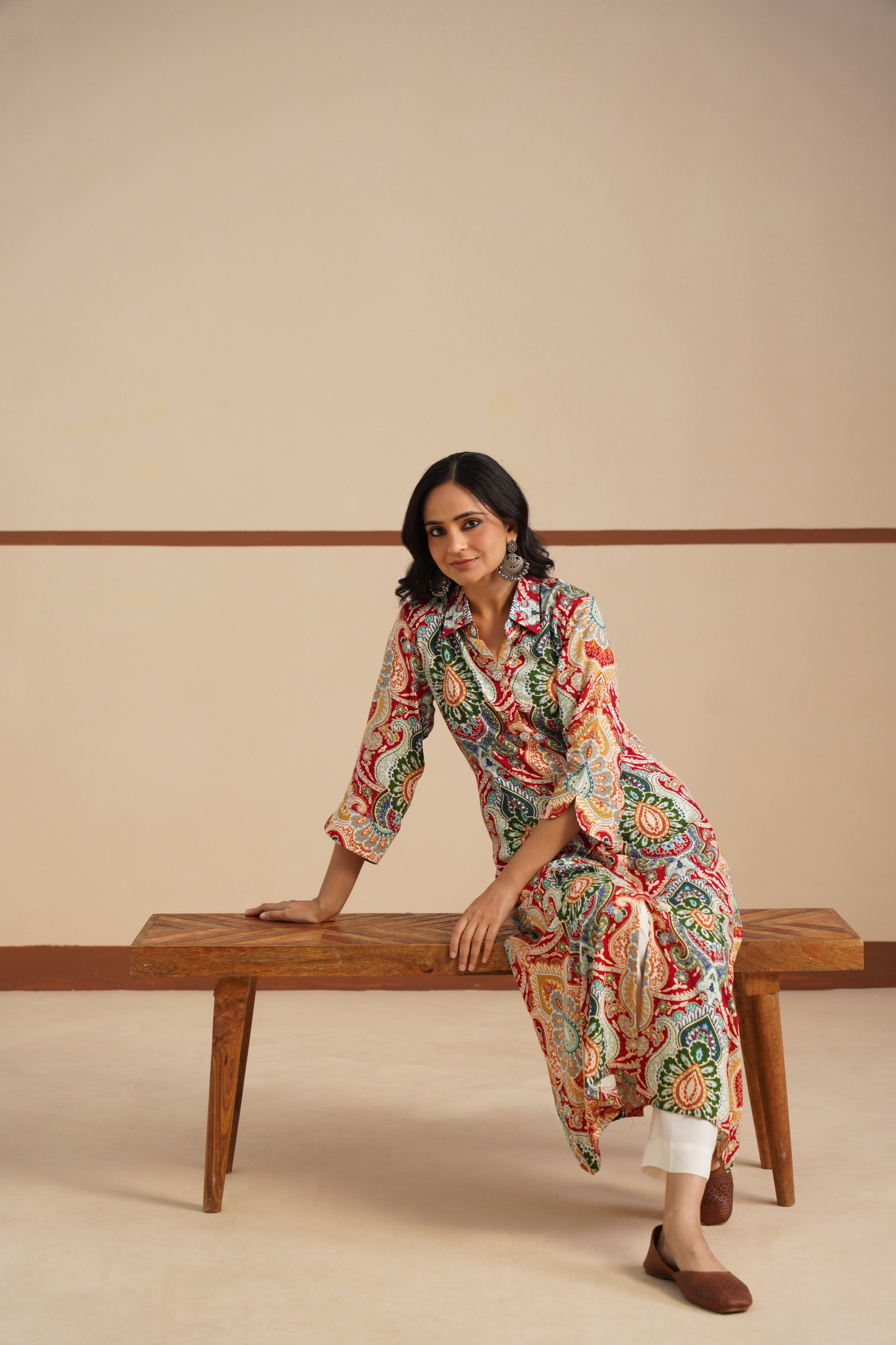 Kurti Shirt Collar fabric Modal Ryon