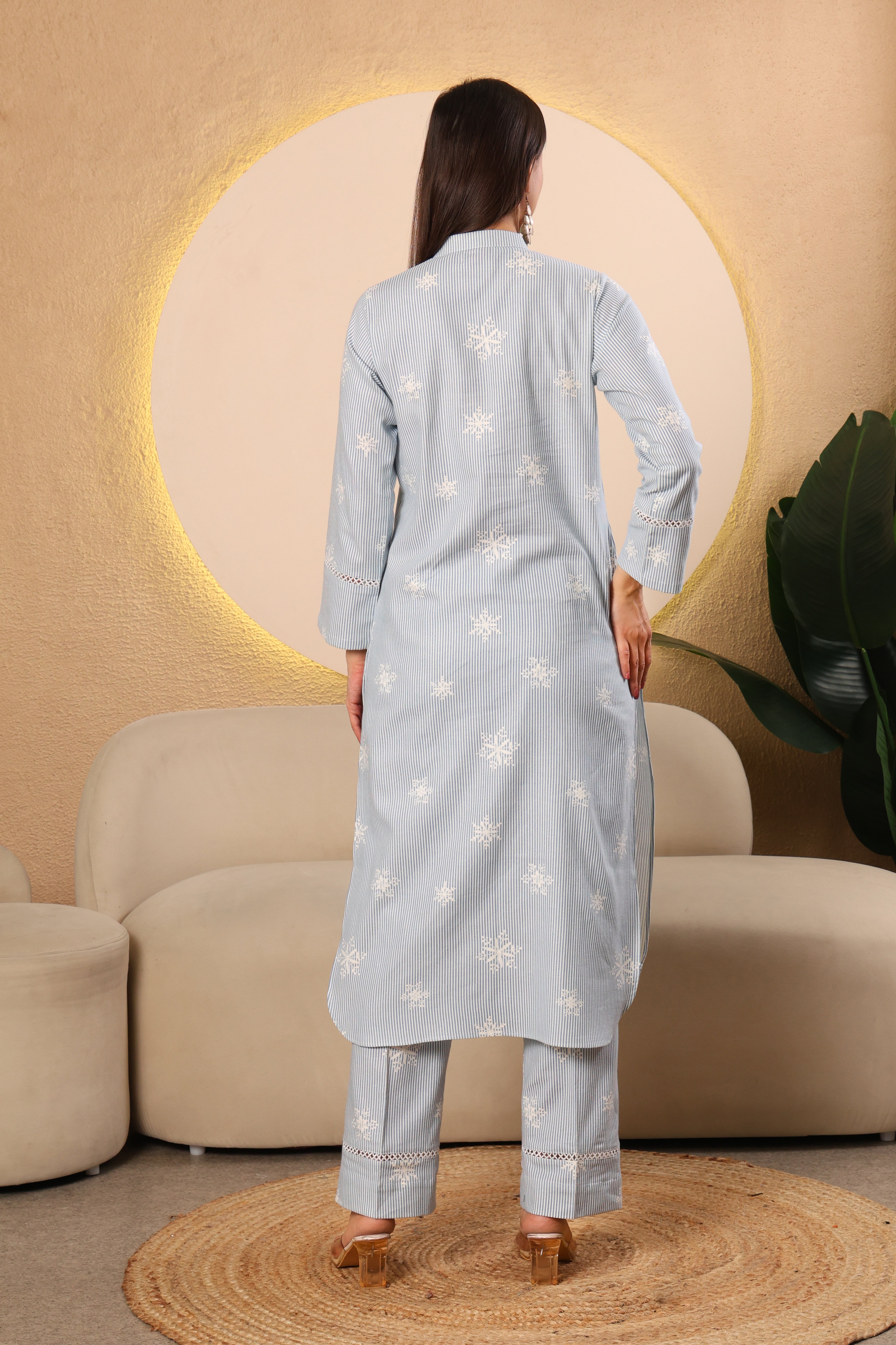 Classic Pashmina Printed Kurta Set