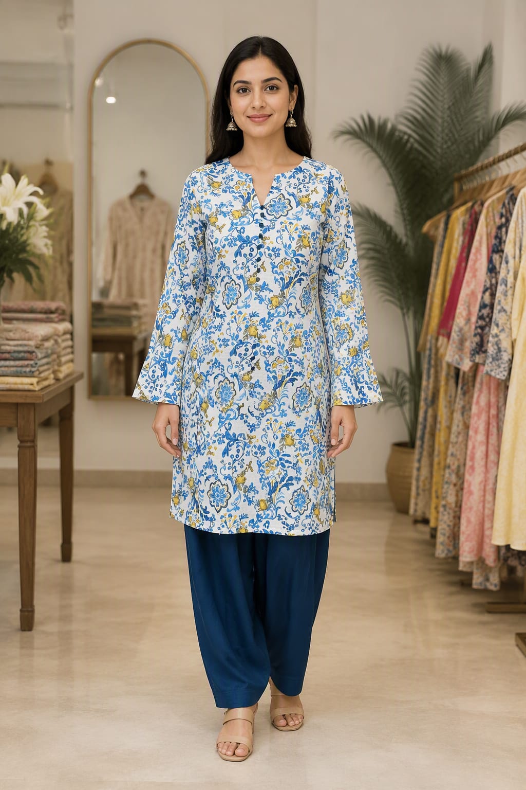 Stylish Cotton Kurta Set