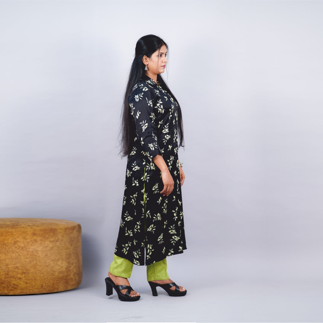 Kurti Shirt Collar fabric Modal Satan Ryon