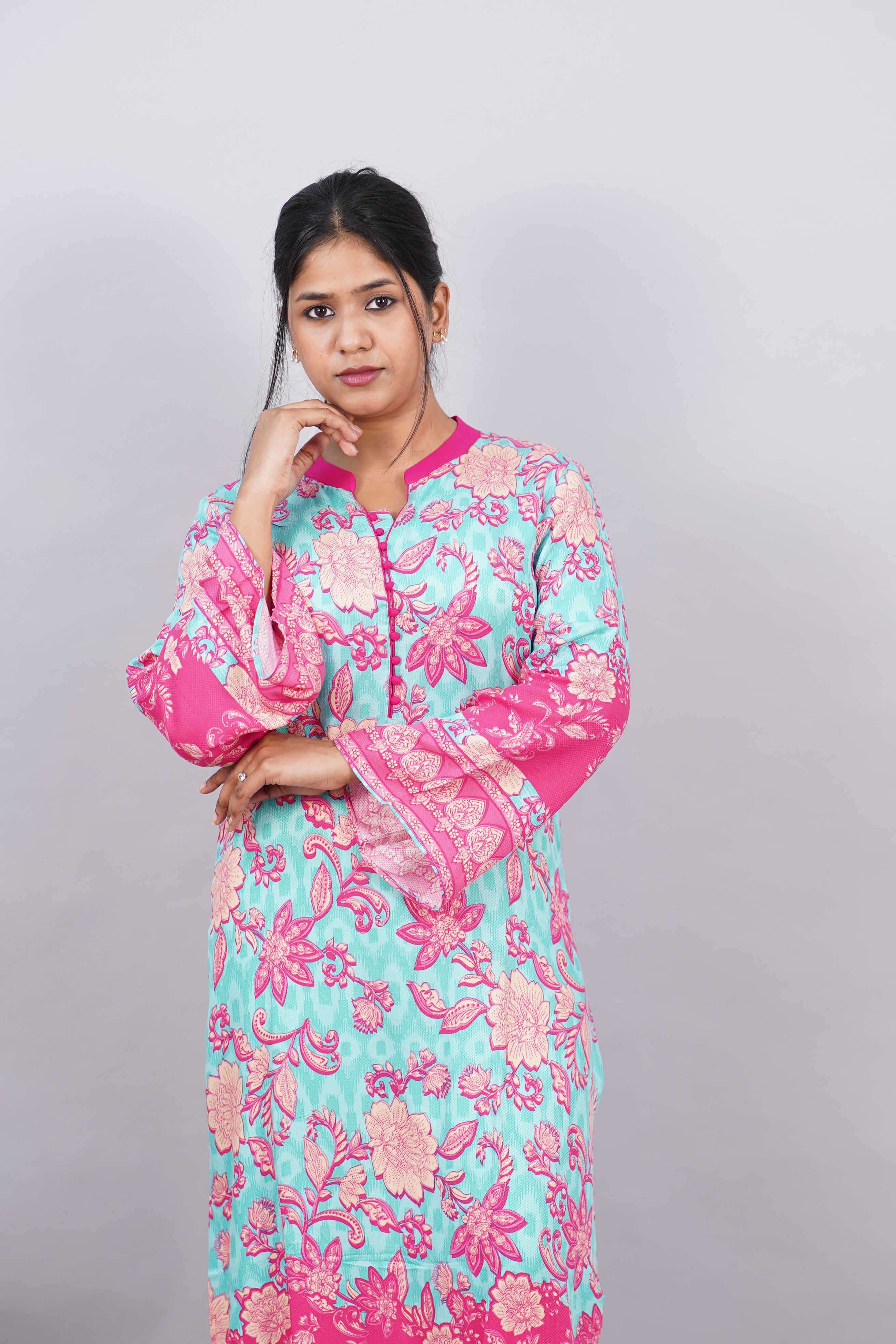 Chinese Collar Dobi Fabric