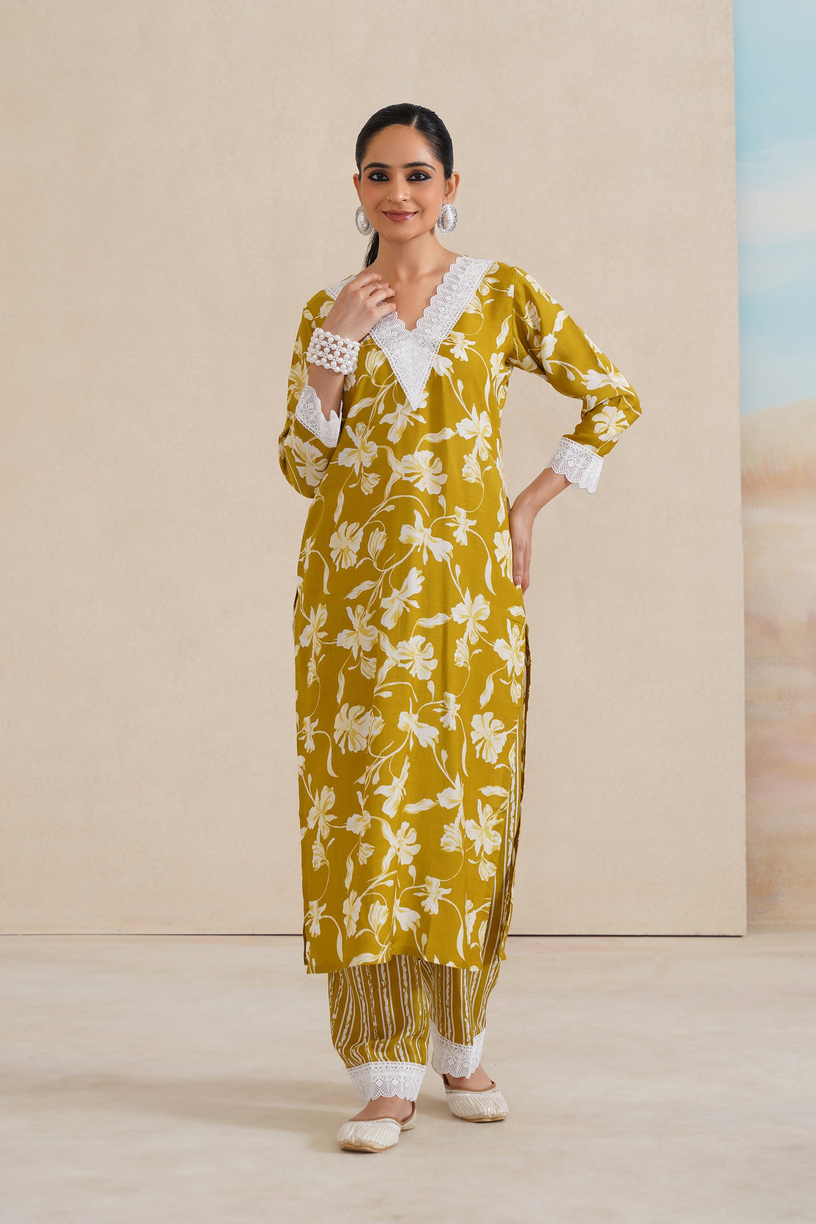 Muslin Suit Set with Dupatta