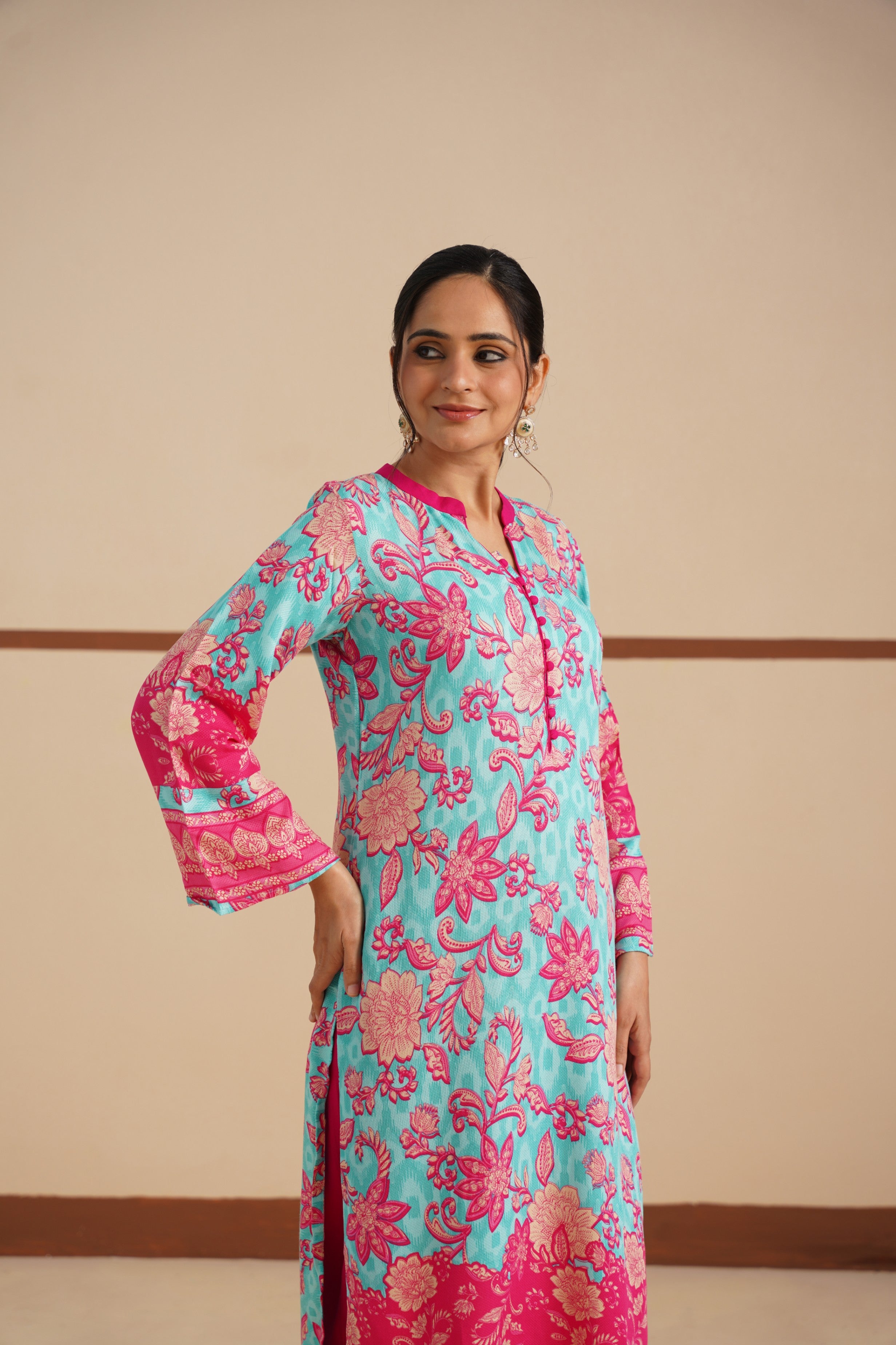 Chinese Collar Dobi Fabric