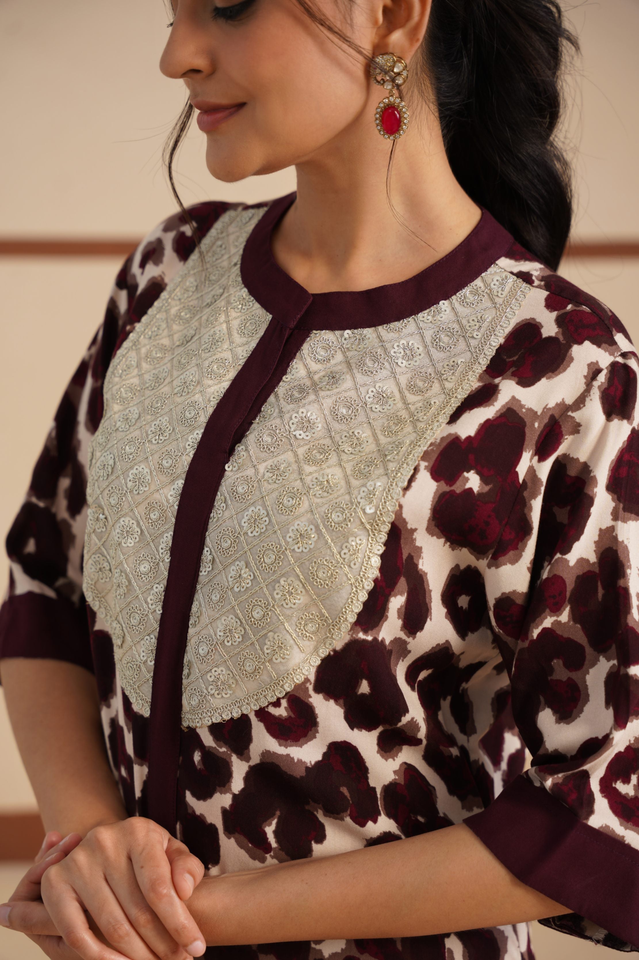 Chinese Collar with Patch