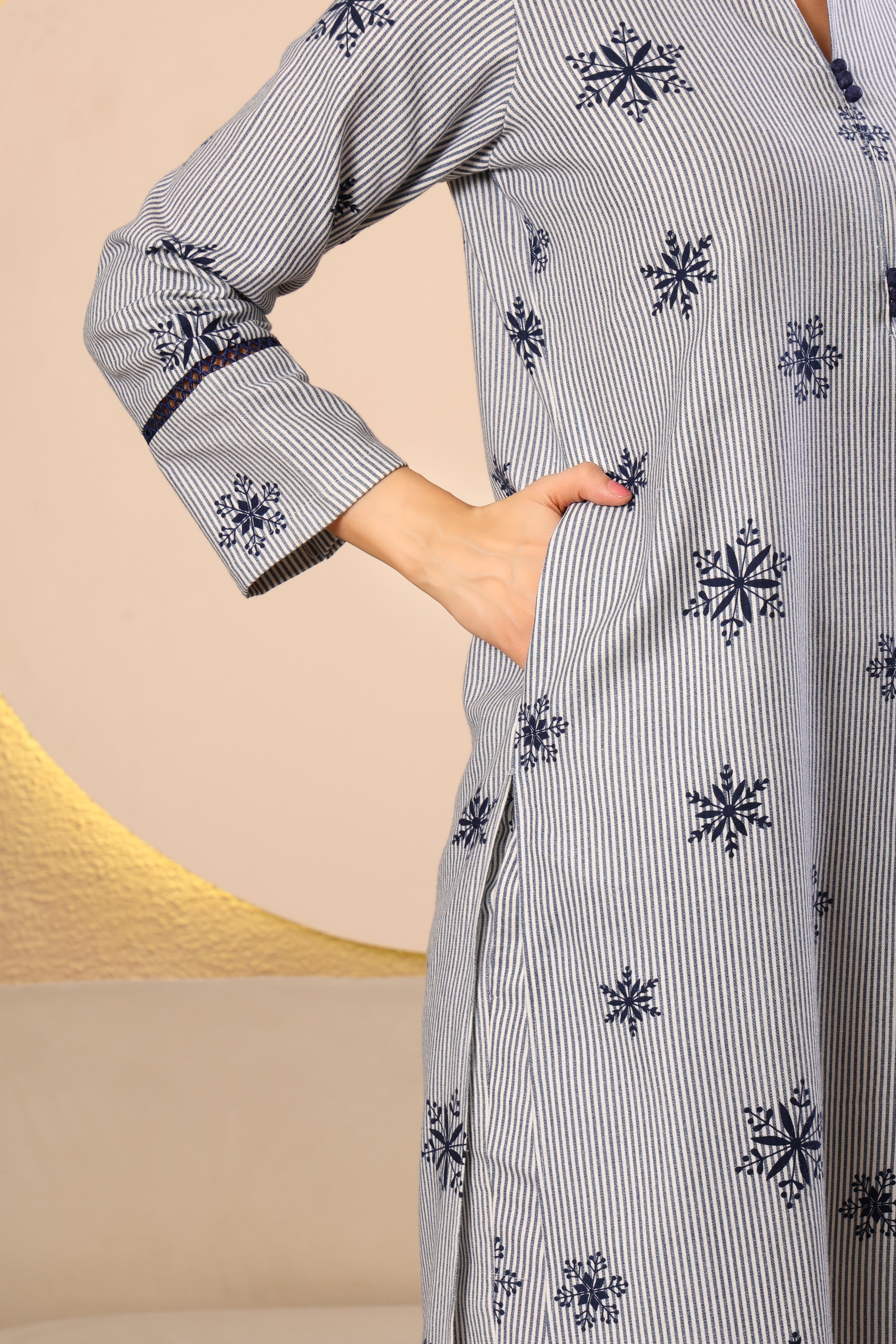Classic Pashmina Printed Kurta Set