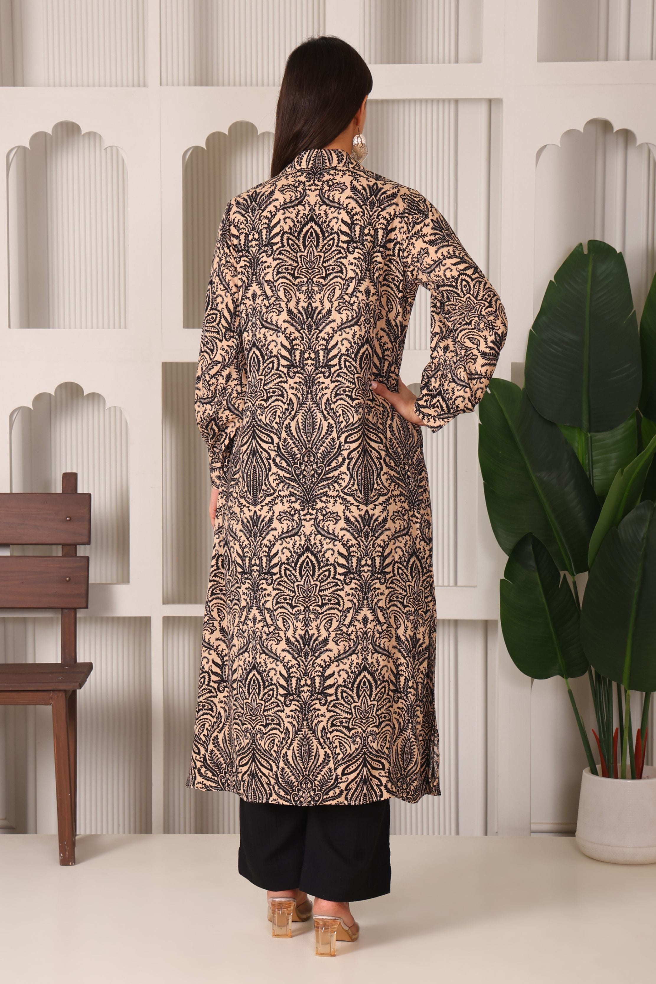 Modern Printed Rayon Kurta Set