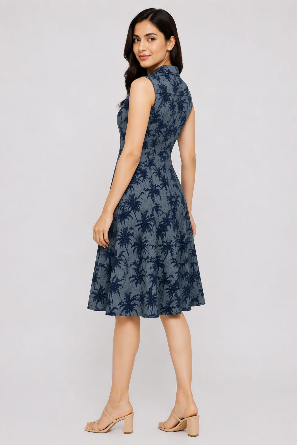 Printed Midi Dress