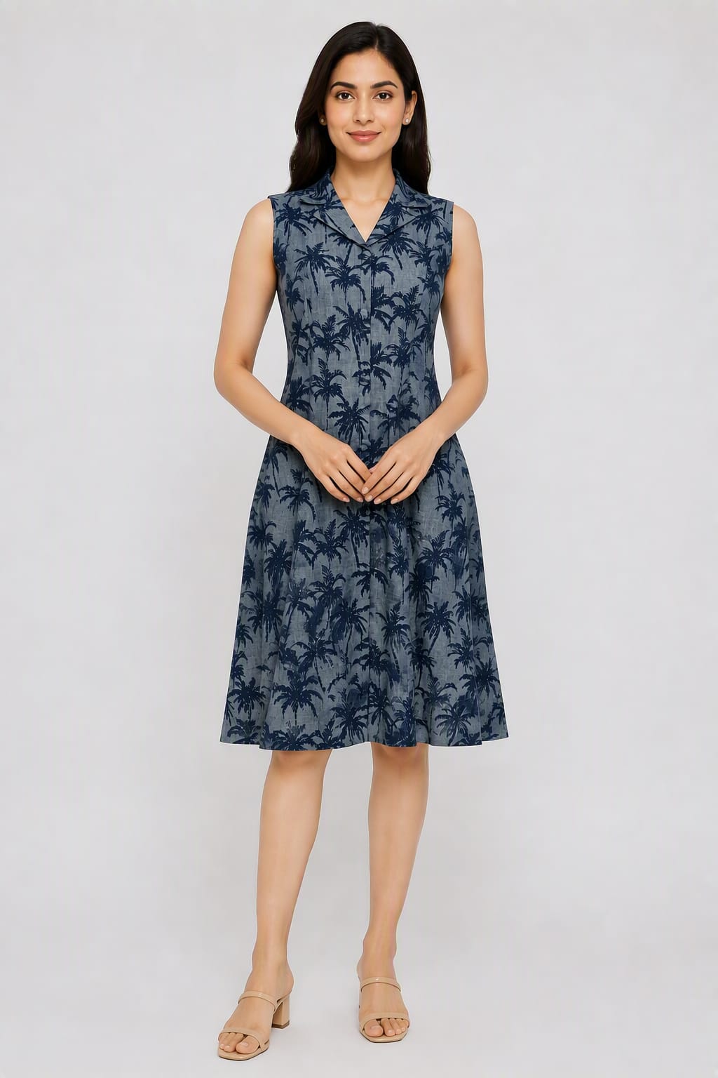 Printed Midi Dress