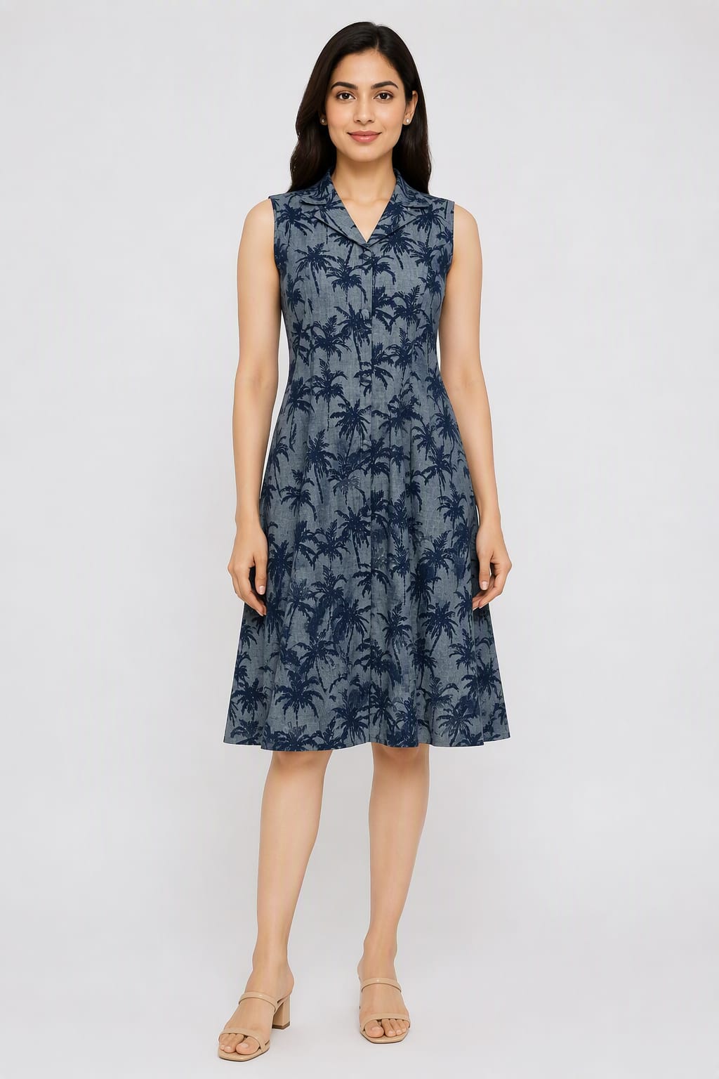 Printed Midi Dress